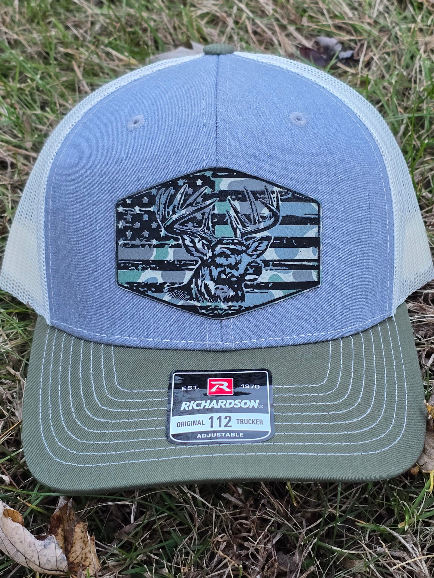 Deer & Flag Patch Hat