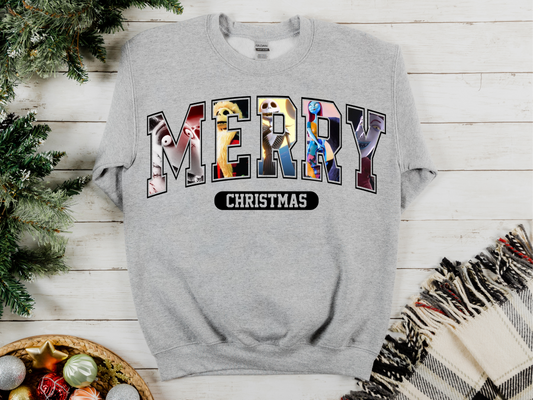 Nightmare Merry Christmas Crewneck Sweatshirt