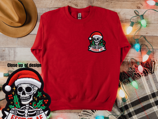 Festive AF Crewneck Sweatshirt