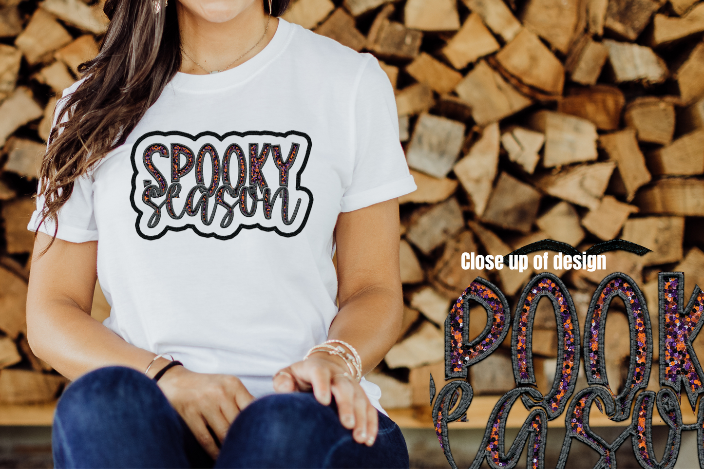 Spooky Season Glitter T-shirt