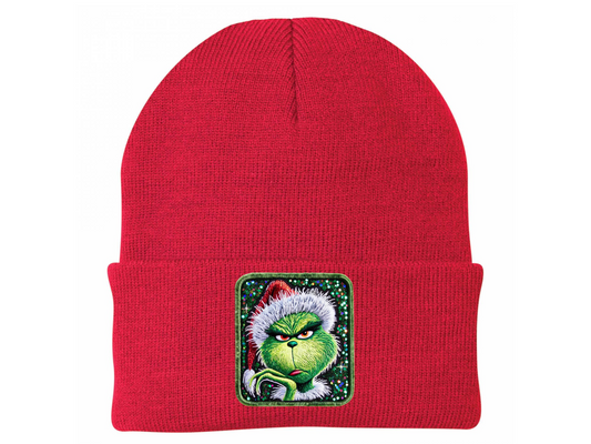 Glitter Green Guy Winter Hat