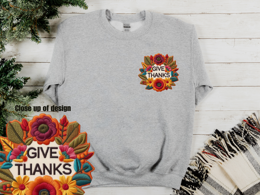 Give Thanks Crewneck Sweatshirt