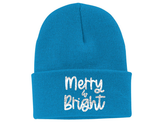 Merry & Bright Blue Winter Hat