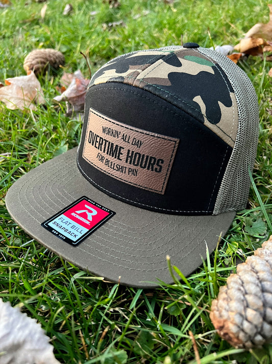 Overtime Hours Patch Hat