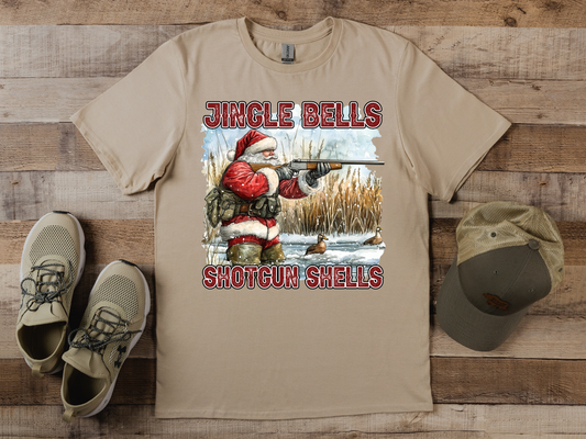 Jingle Bells Shotgun Shells T-shirt