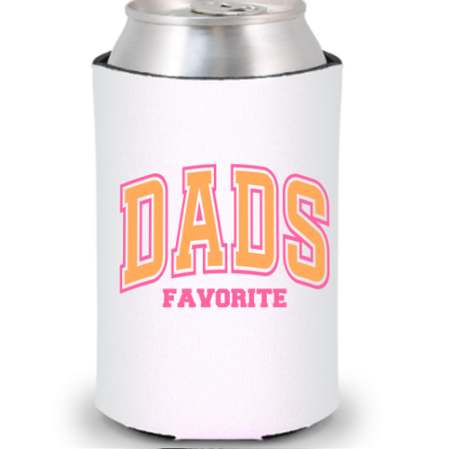 Pink Dad's Favorite Can Cooler