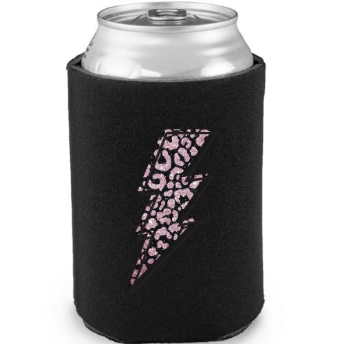 Glitter Lightning Bolt Can Cooler