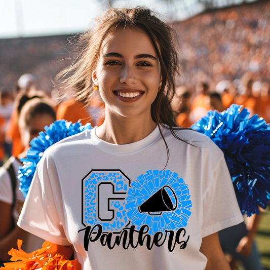 Go Panthers Cheer T-shirt