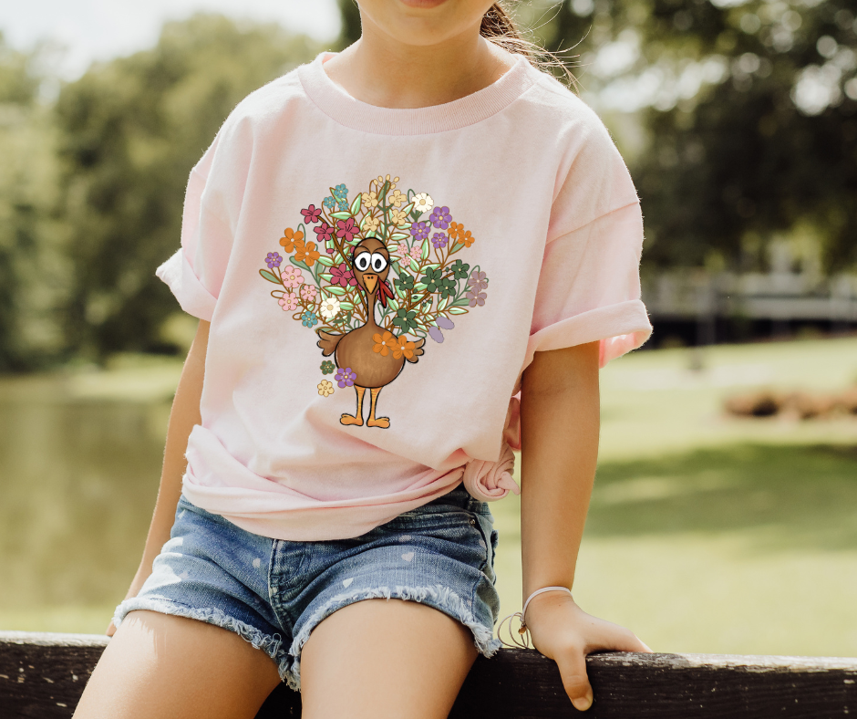 Floral Turkey T-shirt