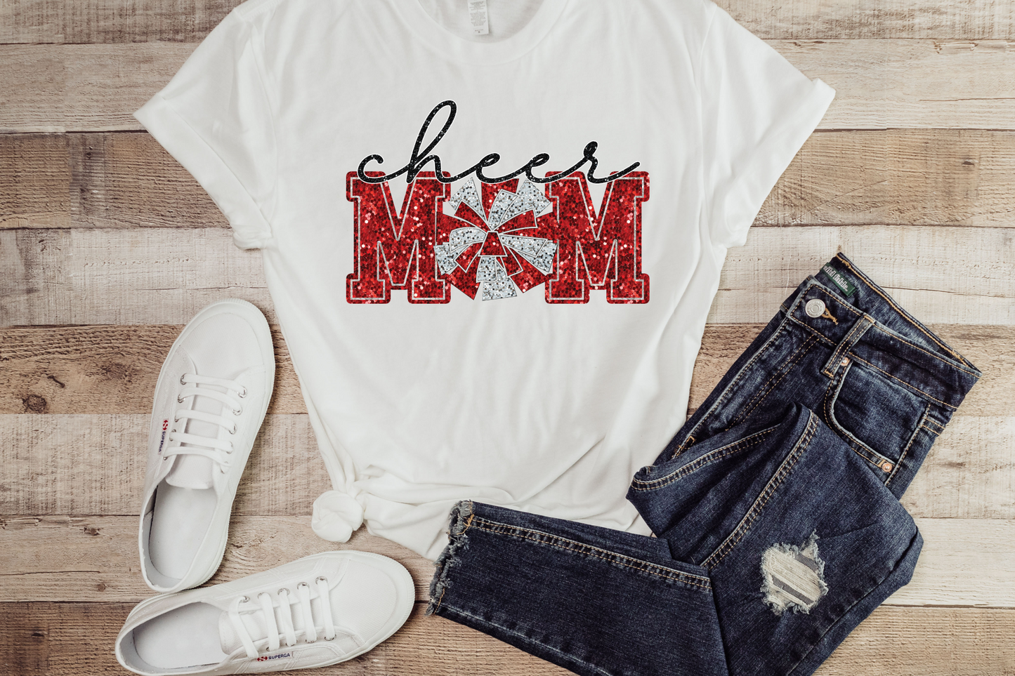 Cheer Mom Red T-shirt