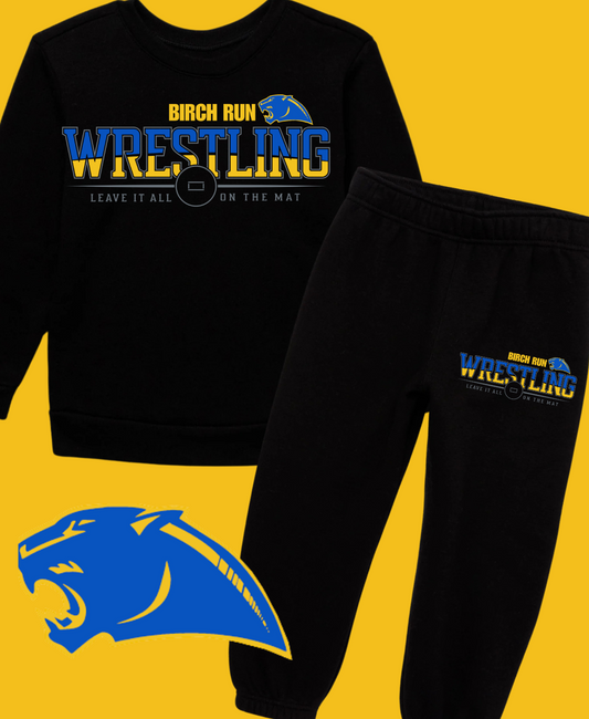 Panthers Wrestling Sweatshirt and Sweatpants Set