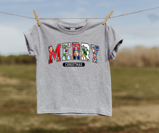 Merry Christmas Movies Kids T-shirt