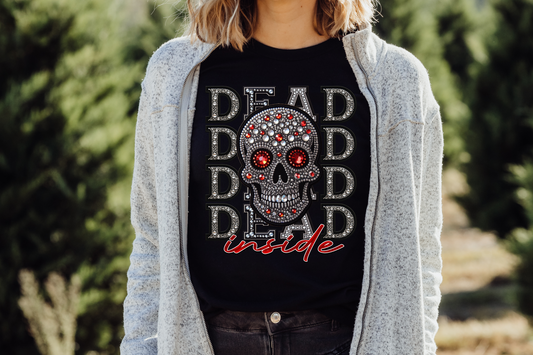 Dead Inside Rhinestone T-shirt