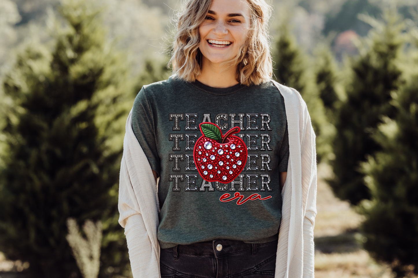 Teacher Era Rhinestone T-shirt