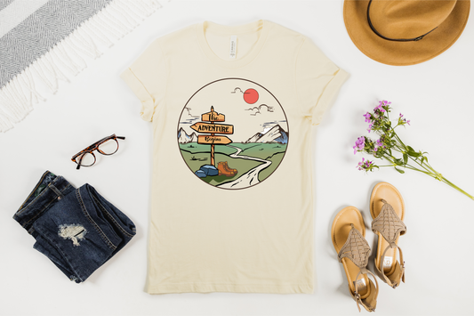 The Adventure Begins T-shirt